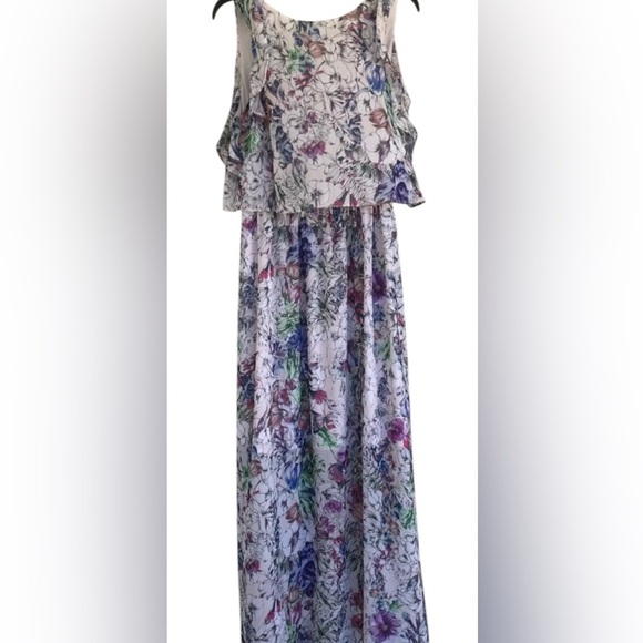 H&M Floral‎ Sleeveless Maxi Dress – Size 6 - Picture 3 of 6